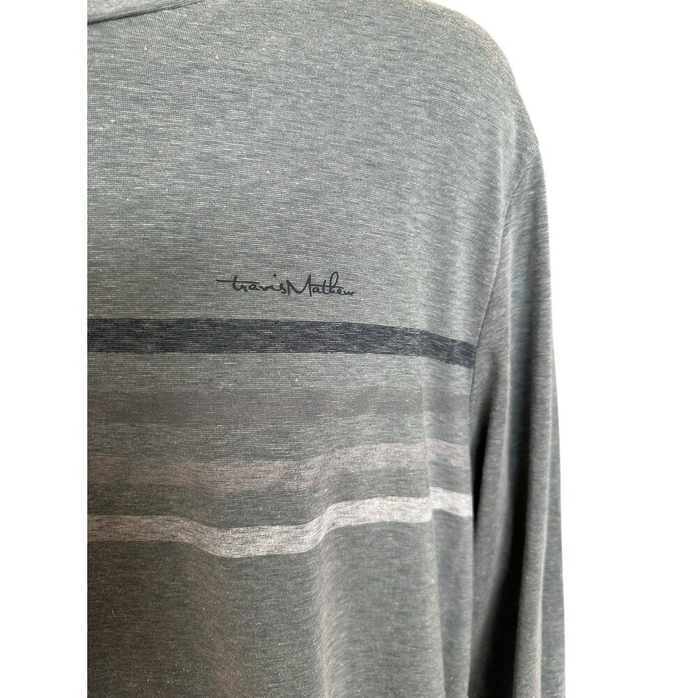 Travis Mathew Men's Striped Long Sleeve Pima Cotton Soft Blue T-shirt Size XXL - Picture 4 of 7